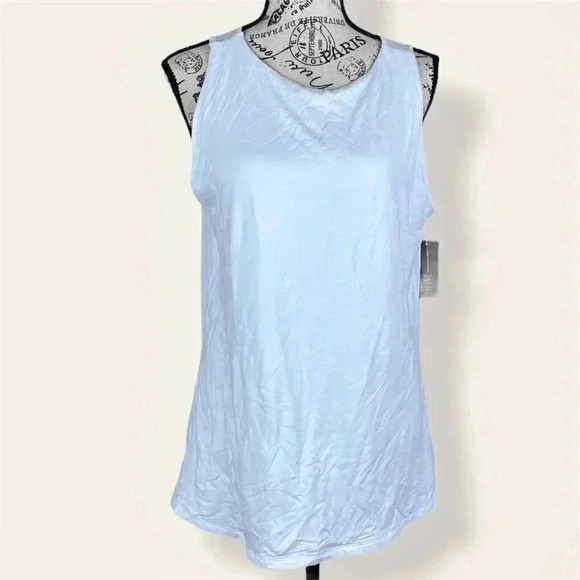 INC Womens Top Tank Round-Neckline Stretch - Picture 1 of 4